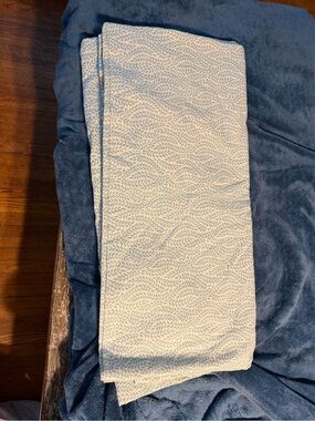Mainstays Light Blue Leaf-Print Flat Bed Sheet - King